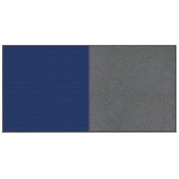 Enclosed Corkboard, 1 Door, 72"x36", 4" Fra, UV3411-BRONZE-MEDGRY